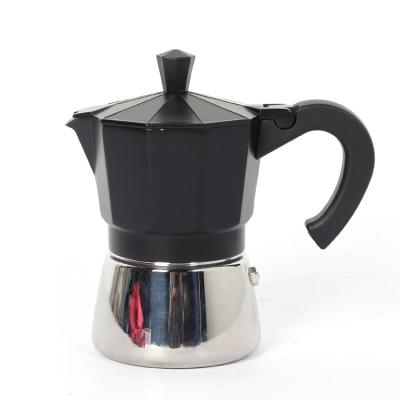 China Modern Aluminum Mocha Pot Hotel Percolator Aluminum Moka Pot Moka Coffee Maker for sale