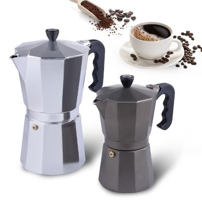 China 6 Cup Mocha Coffee Maker Outdoor Aluminum Turkish Coffee Makers for sale