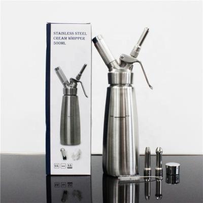 China Large Capacity 1l Stainless Steel Sustainable Professional Cream Whipper for sale