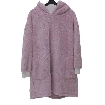 China Wholesale Luxury Solid Sherpa QUICK DRY Throw Fleece For Sofa Bed Flannel Warm Comfy Hoodie Blanket Winter High Quality Soft Polyester for sale