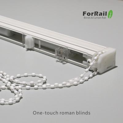 China Minimalist roman shades components finish control unit curved rail cortines home decoration and forrail for sale