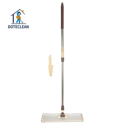 China Sustainable Design 65cm-Professional Aluminum Frame Refill Dry Floor Cleaner and Cleaning Flat Broom for Telescopic for sale