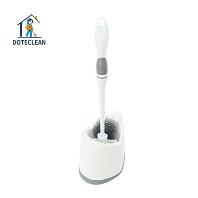 China Sustainable High Quality Clean Brush Toilet Plastic Toilet Brush Set With Holder Hand, Daily Support TPR, PP Hand Box 1pc/inner 5 pcs for sale