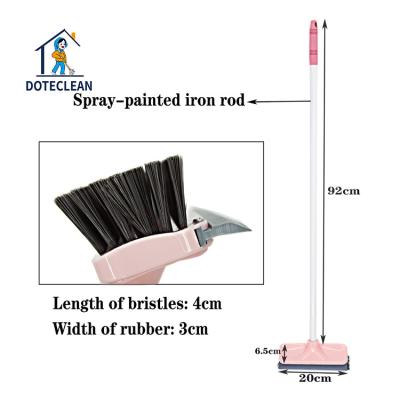 China China Supplier Quality Long Handle Floor Bathroom Cleaning Brush Plastic Brush Rubbing Rubber Squeegee for sale