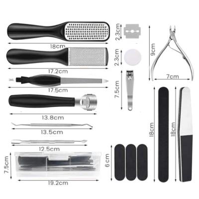 China Eco-friendly High Quality Professional 15 Piece Cuticle Pliers Nail Pedicure Set for sale