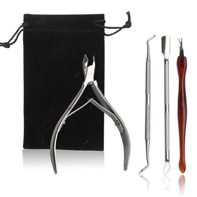 China 2021 Eco-friendly Professional 4 Pieces Nail Manicure Pedicure Set For Beauty Nail for sale