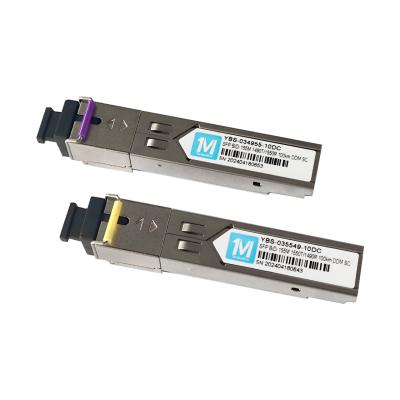 China Network 155M BIDI 100km WDM SC Connector DDM Simplex Optical Module Transceiver SFP Module with Wavelength 1490nm/1550nm for sale