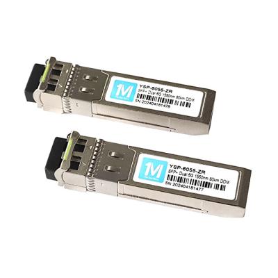 China 6G SFP Duplex 80km 1550nm LC DDM SMF 6GB Optical Module Singlemode SFP Module SFP for sale