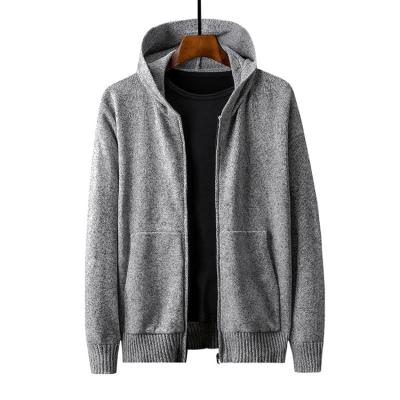 China Anti-pilling 2022 Spring and Autumn New Casual Matching Knitted Sweater Men's Hooded Cotton Knitted Sweater for sale