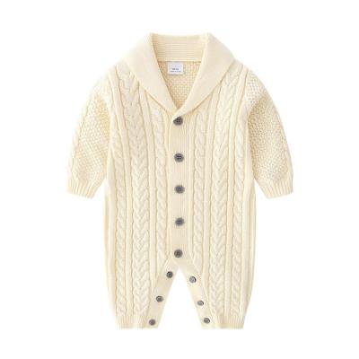 China Factory Outlet Wholesale Anti-Shrink Winter Baby Clothes Infants Boys No Long Sleeve Hooded Single Breasted Overalls for sale