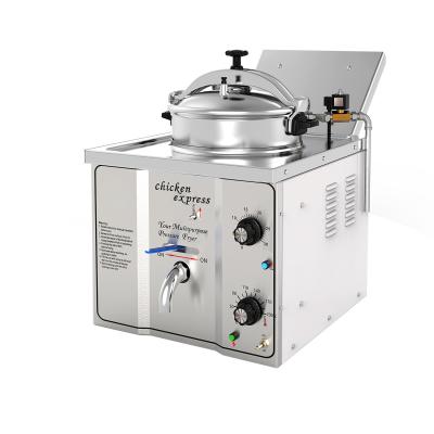 China Panel mecánico 16L 3KW 220V/110V Fritar de presión superior de mesa de pollo expreso en venta