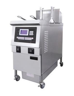 China Commercial Automatic Lift And Down Electric Open Chips Fryer for sale