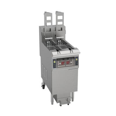 China Auto Lift Two Pots Two Baskets 13L*2 Capacity With Oil Filtration Electric Chips Oil Open Fryer for sale