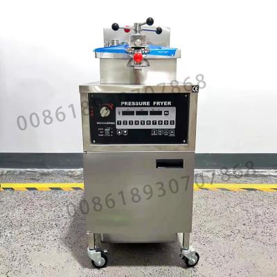 China MDXZ-25D Compute Panel Gas Heating 4HD Broast Frying Machine Chicken Pressure Fryer With Oil Filter for sale