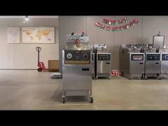 PFE-500 mechanical panel electric chicken pressure fryer video