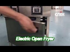 ofe-321 electric digital computer panel one pot two baskets open deep fryer with oil filtration