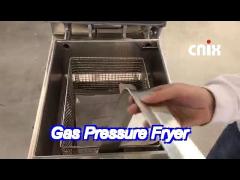 pfg-600 digital compute panel gas heating 4hd broast frying machine chicken pressure fryer with oil