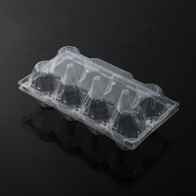 China Custom 8 Eggs Disposable Plastic Egg Tray Clear Blister Clamshell Box For Egg Packing for sale