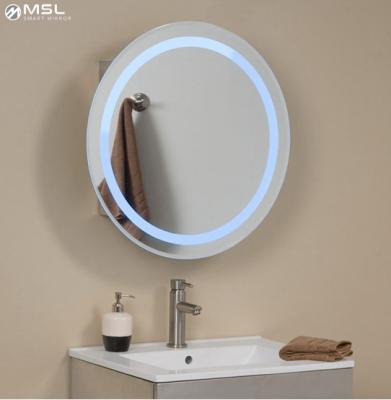 China Lights Makeup Magnifying Mirror With Touch Screen Led Makeup Mirror 180 Degree Rotation Adjustable Stand Table Led Mirror for sale