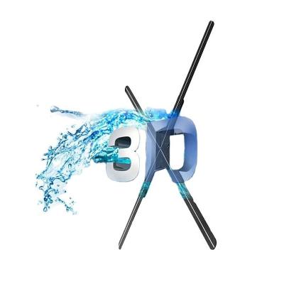 China Wall Holofan 4 Blades 65cm Indoor Remote Control Smart 3d Hologram Led Advertising Holographic Fan With Wifi for sale