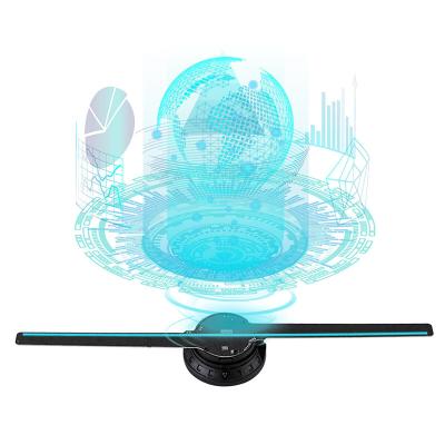 China 2023 42cm Hd 3d Indoor Holographic Display 224 Rotating Projector Led Advertising Hologram Fan Sale Metal Key GIF for sale