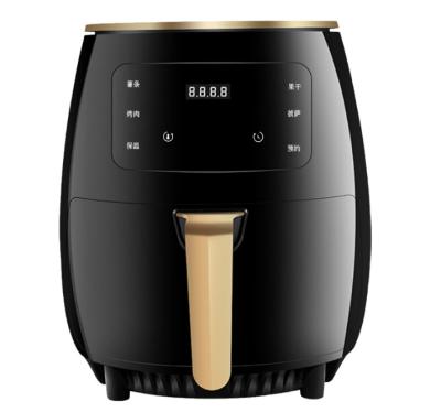 China Household Wholesale OEM 3L 3.5L 8L 15L Food Grade Air Fryer Accessories Round Air Smart Oil Free Cooking Black Fryer for sale