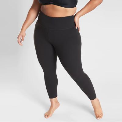 China High Waisted Breathable Plus Size Breathable Leggings Compression Sports Ladies Plus Size Capris Yoga Pants Gaiters for sale