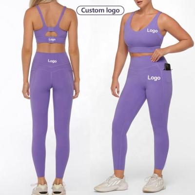 China Wholesale Active Yoga Pants OEM Wear Yoga Pants Fitness Clothing Breathable Clothing And Sports Bra Women High Print for sale