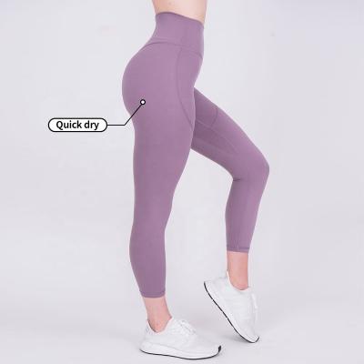 China Breathable Women Yoga Pants Sports Tights Women High Waist Gym Workout Yoga Gaiters With Custom Logo for sale