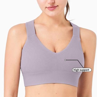 China New Design Gym Bra Women Anti-UV Sports Exercise Gym Yoga Bras Ladies Fitness Top Bras for sale