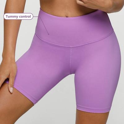 China Breathable High Quality Custom Made Gym Clothing Women Yoga Shorts Fitness Workout Shorts Tummy Control Biker Shorts for sale