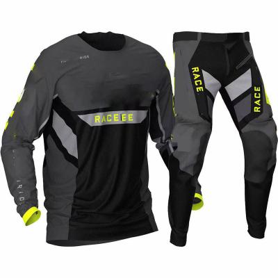 China Fashion OEM Quick Dry Breathable Motocross Racing Suits Motorcycle Sportswear Pants And Tank Top Combos Moto Dirt Bike Gear Set for sale