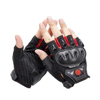 China Half Finger Motorcycle Gloves Rider Semi-finger Outdoor Riding Gloves Hand Gloves Biker Motorbike Motorcycle for sale