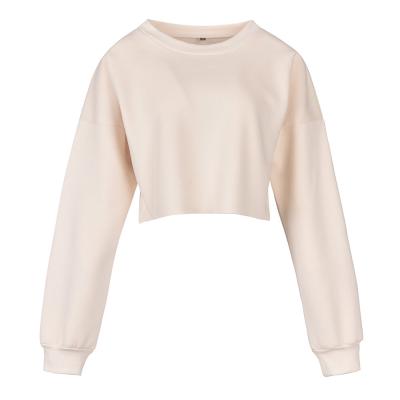 China Wholesale Women's Crew Neck Pullover Anti Shrink Plain Cropped Hoodies Sweatshirts for sale