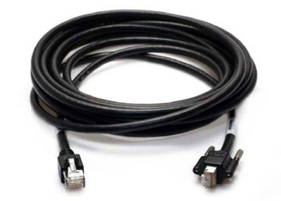 China Scuff Resistant Camera Rj45 Data Cable Bare Copper Conductor Black Color for sale