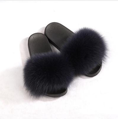 China 2021 Latest Style Platform Women's Lightweight Faux Fur Wholesale Slippers for sale