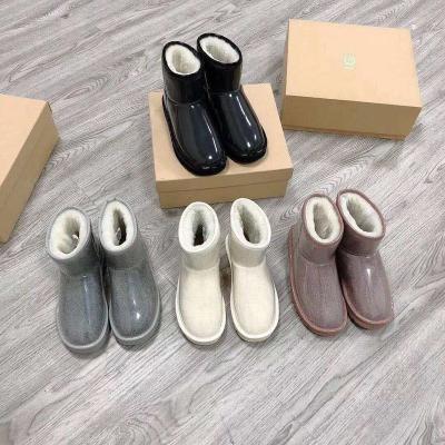 China Sweat-absorbent Promotional Products Customized Ladies Fashion Winter Woolen Warm Snow Boots For Women for sale