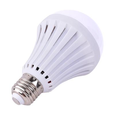 China 5W 7W 9W 12W 15W Residential Rechargeable Led Light Bulb E27 PP Lamp Body Energy Saving Indoor Light Bulb for sale