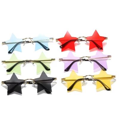 China New Fashion Sunglasses Summer Children's Sunglasses Star Shape Sunscreen 9 Colors Sunshade Kids Baby Sunglasses for sale