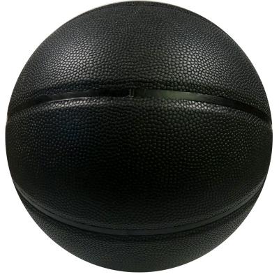 China Black Custom Basketball Training Custom Training Ball Material Black PU Basketball Ball Factory Basketball for sale