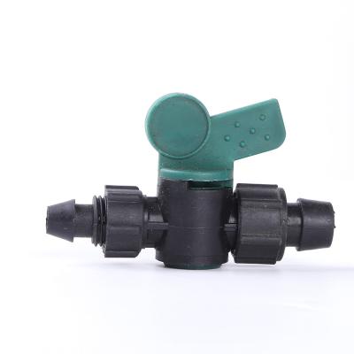 China Easy installation factory price drip tape fittings coupler valve for connect PE pipe and flow device pipe for sale