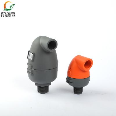 China Easy Installation Plastic Irrigation System Vacuum Breaking Kinetic Air Valves for sale