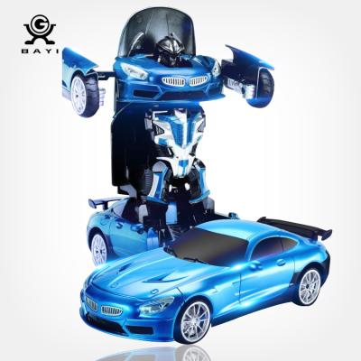 China RC hobby China toy manufacturer rc deformation cars toys transformation robot car remote control toy for kids for sale