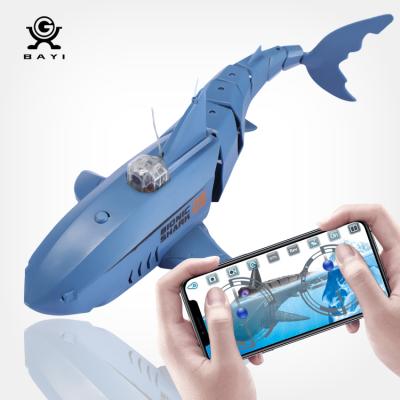 China Electric Rc Shark Shark Toy 2.4g Rc Shark Toys Simulation Cars Wifi Electric Remote Control Boat Fish Remote Control Shark With Camera for sale