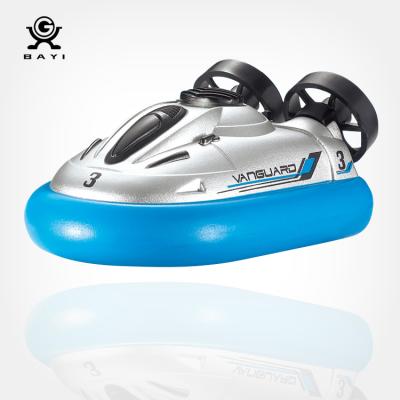 China Hot Selling Lights Kids Hovercraft Electric Parent-child Four Channel Mini Air Boat Model Cool Led Interactive Water Boat Toy for sale