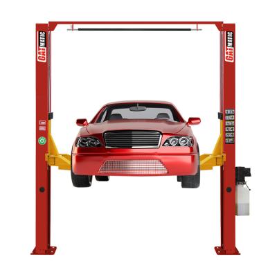 China Wholesale 4 Ton Convenience Safety Operation Cylinder Car Lift 2 Double Post Ton Car Lifting Machine Cheap Easy Clear Automotive Hydraulic Floor Garage for sale