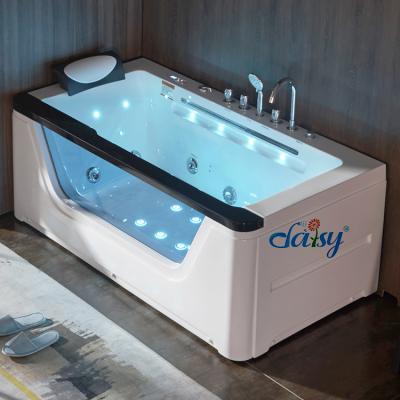 China Jet Kit Hydromassage Shower Glass Led Modern Small Shower Combo Bathtub Drain Thicken Spa Massage Bathtub for sale