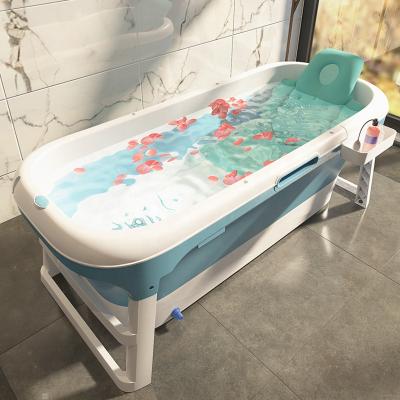 China 2021 Cheap Plastic Foldable Bathtub Free Standing Portable Lazy Soaking Bathtub Hot Tub Small Spa Bathtub On Sale For Adults for sale