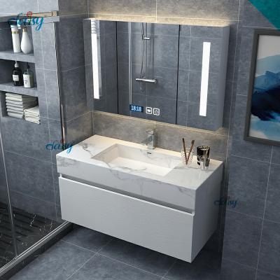 China Cheap Bathroom Vanity Canada Factory Seconds Aria Cloakroom Left Or Right Offset Double Side Bowl White Sink Square Vanities Under for sale