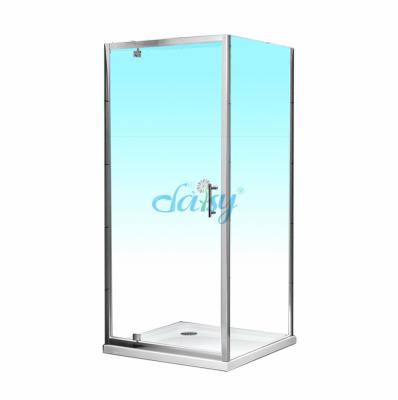 China Can be black and white shower door enclosure or simple enclosed shower room with aluminum on glass for sale